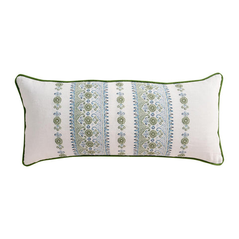 Seville 11" x 22" Pillow - Green