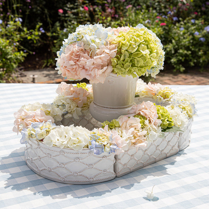 Berry &amp; Thread Petite Parterre Garden 8" Planter Set/2 - Whitewash