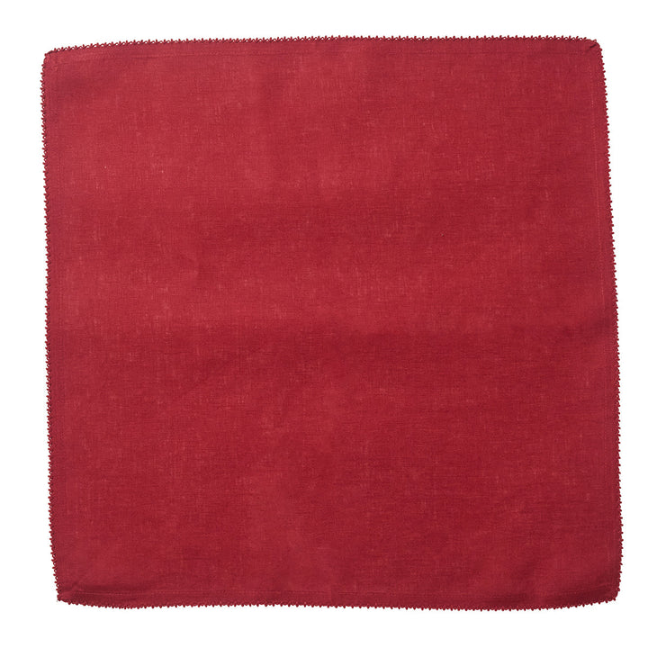 Berry Scallop Napkin Set/4 - Ruby