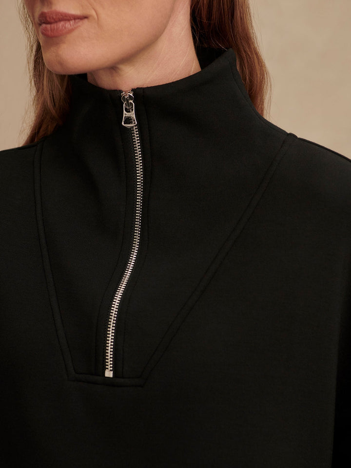 Hawley Half Zip Sweat (Black)