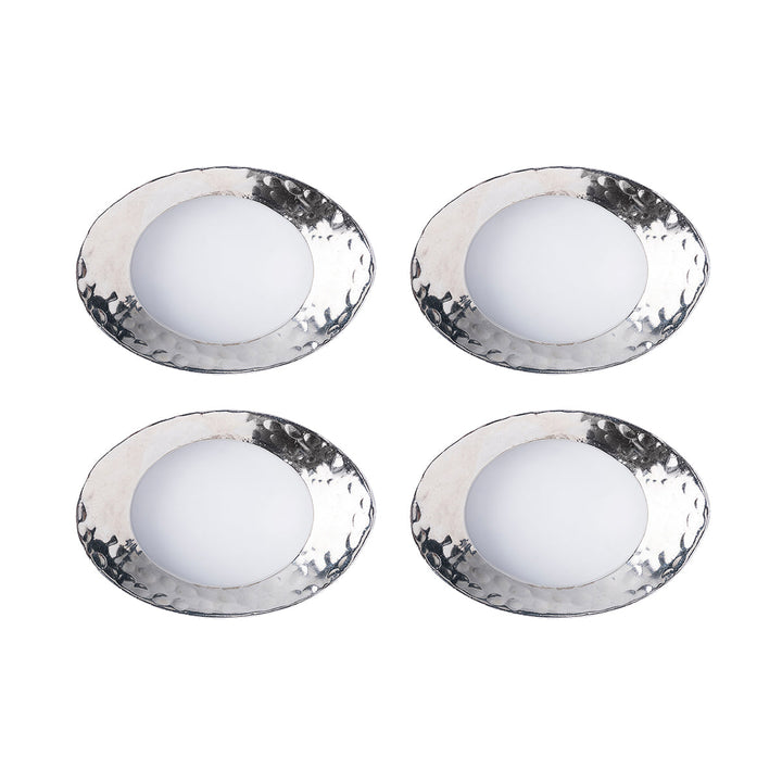 Puro Napkin Ring Set/4 - Silver