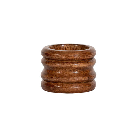 Bilbao Wood Napkin Ring Set/4