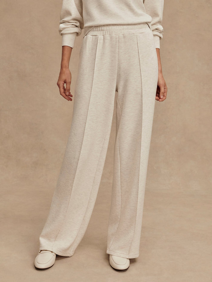The Wide Leg Pant 28 (Ivory Marl)