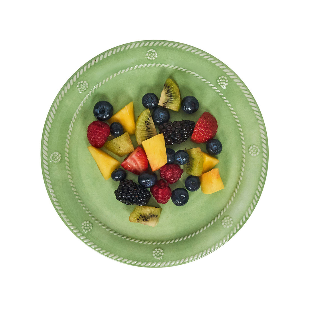Berry &amp; Thread Melamine Dessert/Salad Plate Set/4 - Seagrass