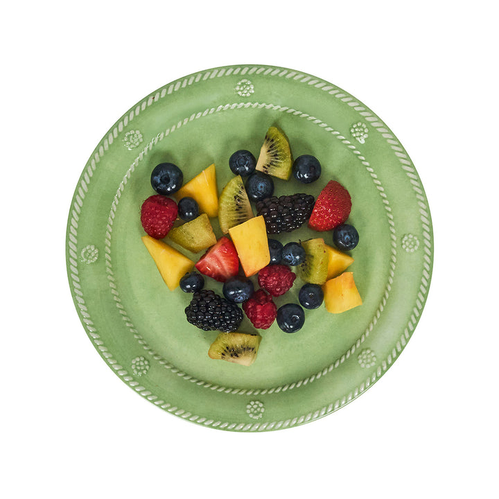 Berry &amp; Thread Melamine Dessert/Salad Plate Set/4 - Seagrass