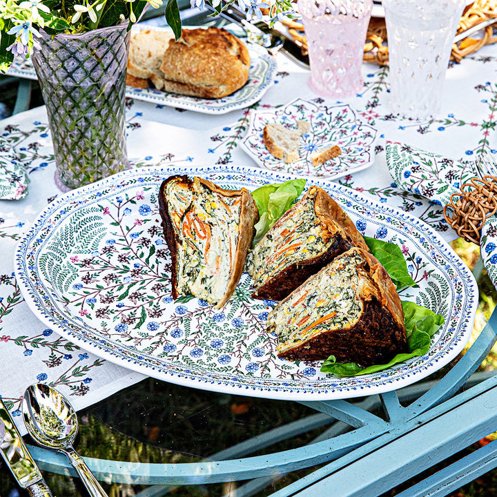 Villa Seville 17" Platter - Chambray