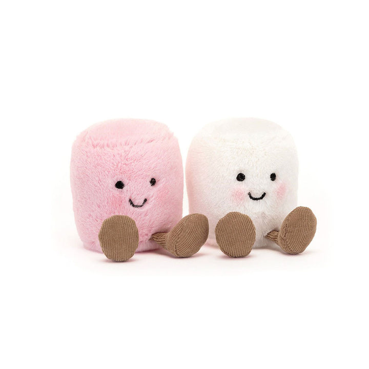 Amuseable Pink ans White Marshmallow Collectable Plush Decor