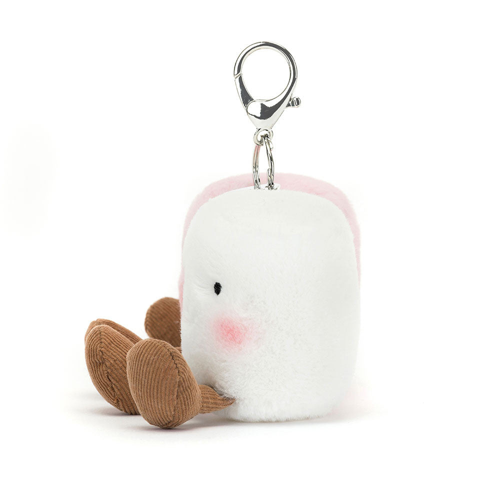 Amuseable Pair of Marshmallow Bag Charm Keyring