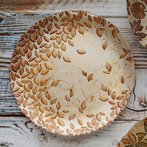 Autunno Glass Round Platter