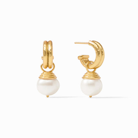 Astor Pearl Hoop & Charm Earring