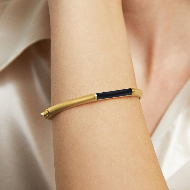 Revival Hinge Gemstone Bangle