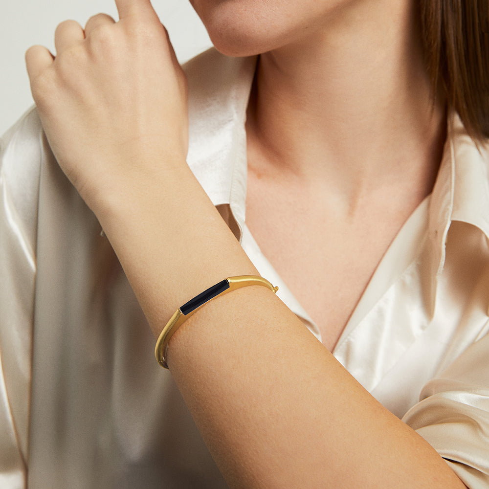 Revival Hinge Gemstone Bangle
