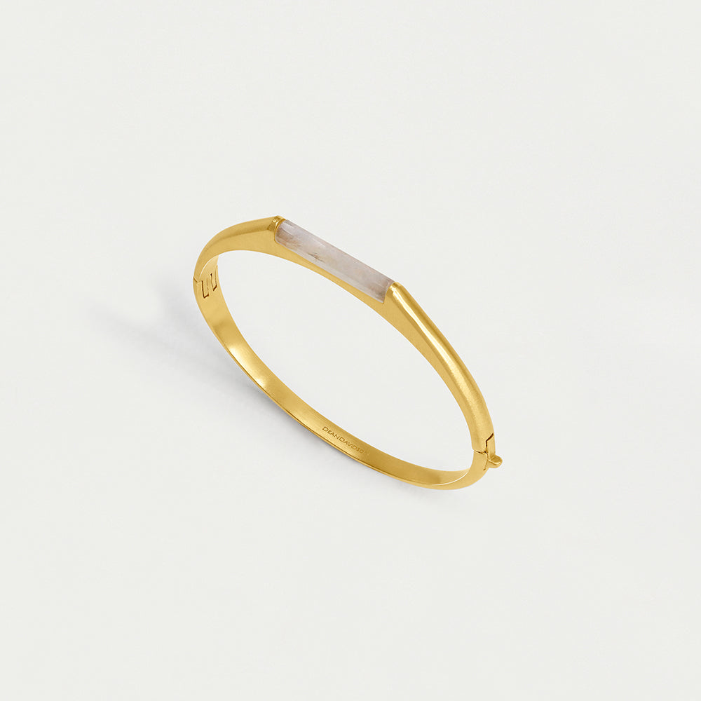 Signature Revival Hinge Gemstone Bangle