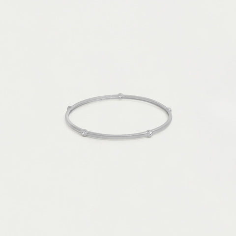 Orsay Pavé Bangle Bracelet - Silver