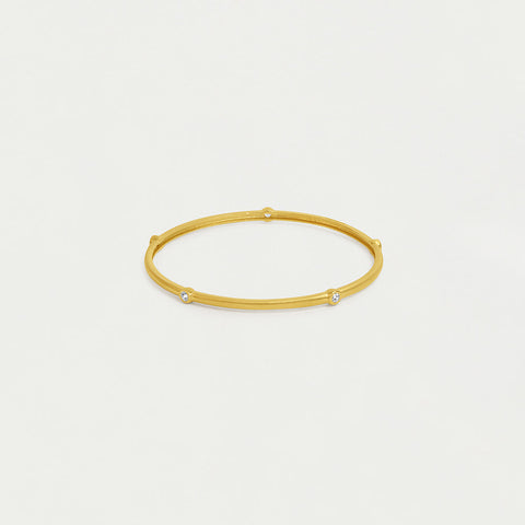 Orsay Pavé Bangle Bracelet - Gold