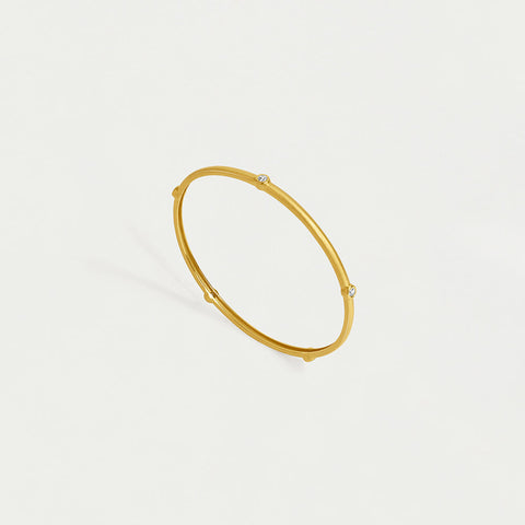 Orsay Pavé Bangle Bracelet - Gold