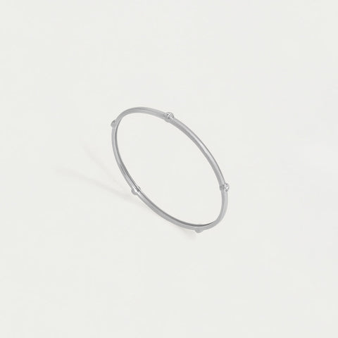 Orsay Pavé Bangle Bracelet - Silver