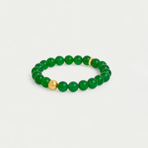 Ethos Bracelet - Gold / Green Onyx