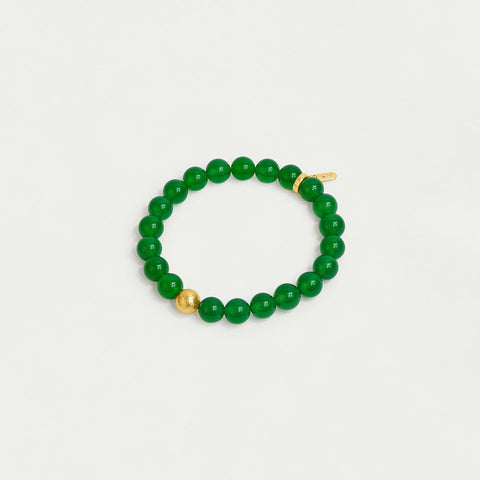 Ethos Bracelet - Gold / Green Onyx