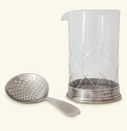 Match, Mixing Glass & Cocktail Strainer Set