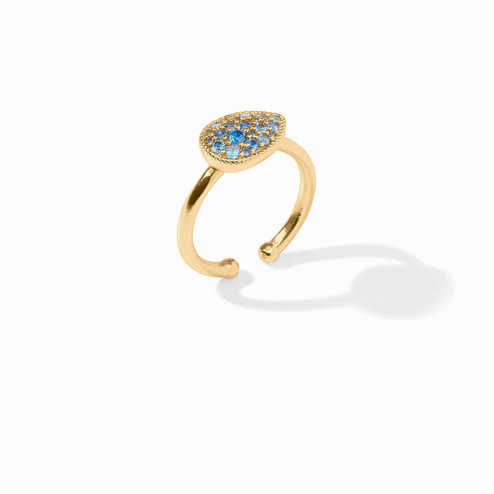 Pavé Teardrop Stacking Ring