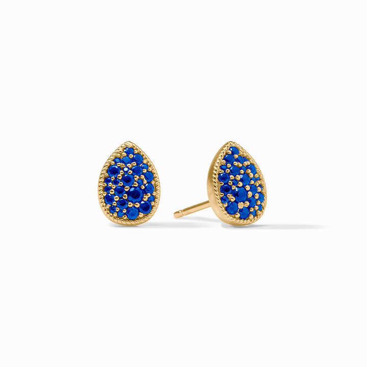 Birthstone Teardrop Stud - Sapphire - September