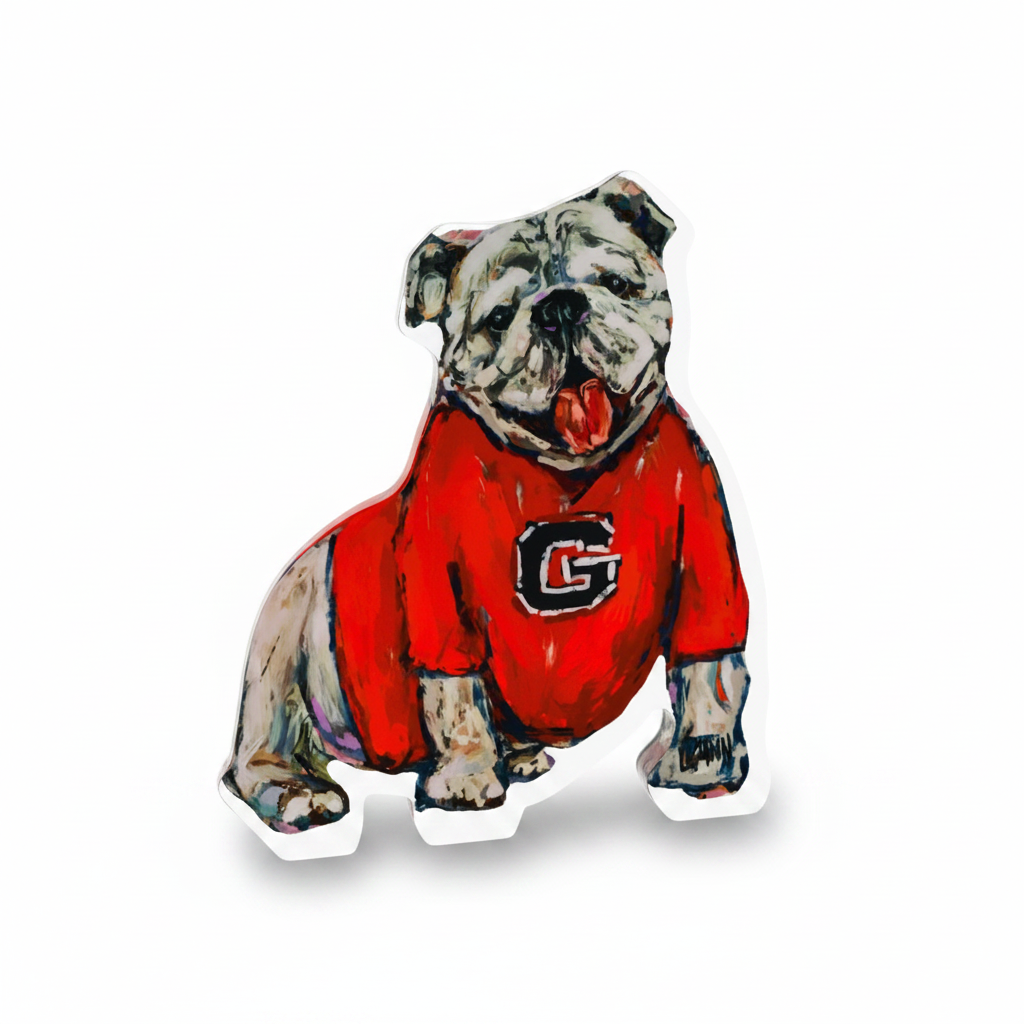 GEORGIA  "G" ACRYLIC GAMEDAY BULLDOG