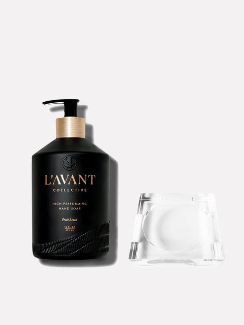 Hand Soap + Tray Bundle - Fresh Linen