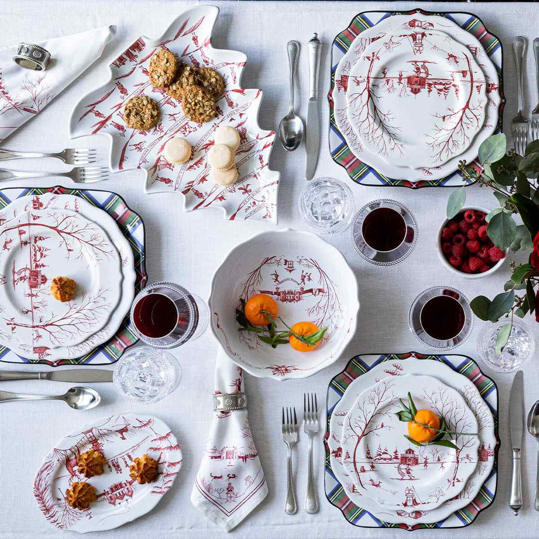 Country Estate Winter Frolic Party Plate Assorted Set/4