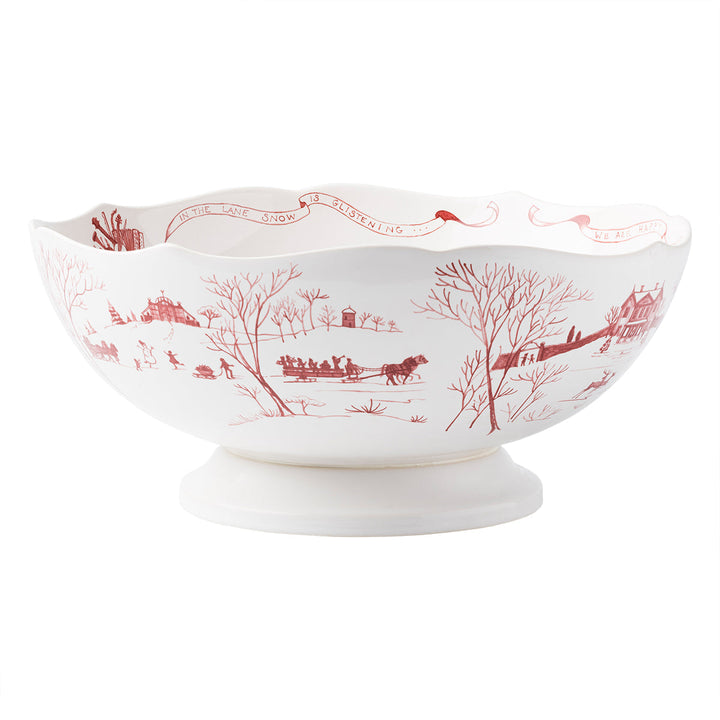 Country Estate Winter Frolic 13" Centerpiece Bowl