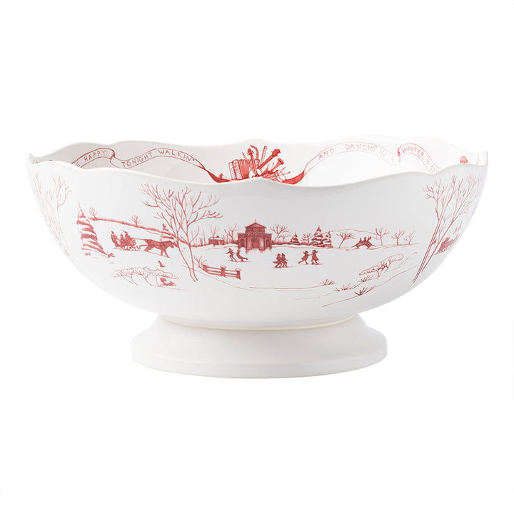 Country Estate Winter Frolic 13" Centerpiece Bowl