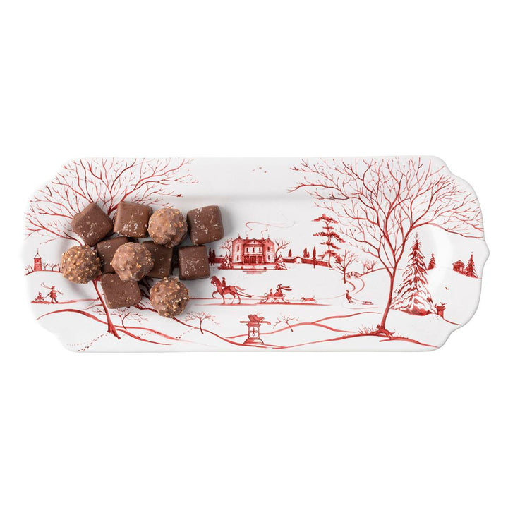 Country Estate Winter Frolic 15" Hostess Tray