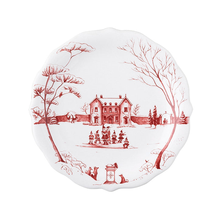 Country Estate Winter Frolic Party Plate Assorted Set/4