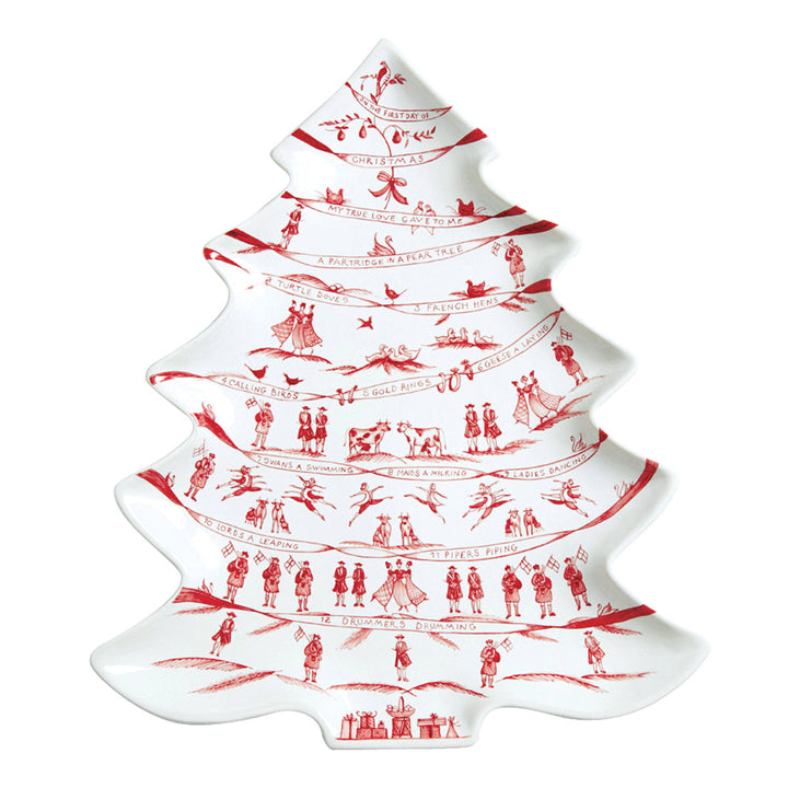 Country Estate Winter Frolic 15" Tree Platter