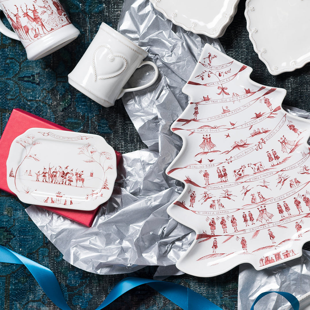 Country Estate Winter Frolic 15" Tree Platter