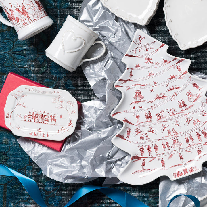 Country Estate Winter Frolic 15" Tree Platter