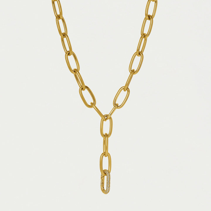 Solene Pavé Chain Necklace