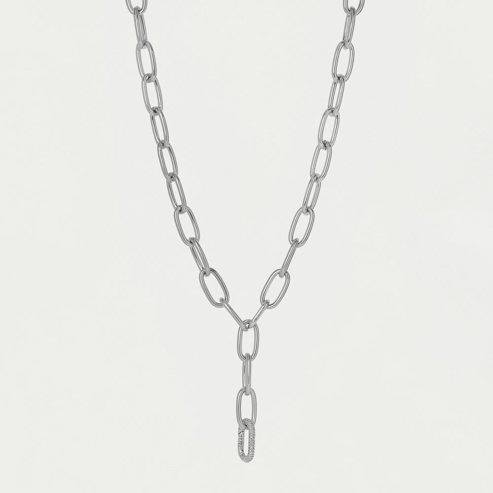 Solene Pavé Chain Necklace