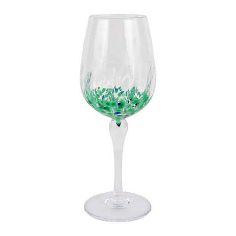 Chiara Green Wine Glass