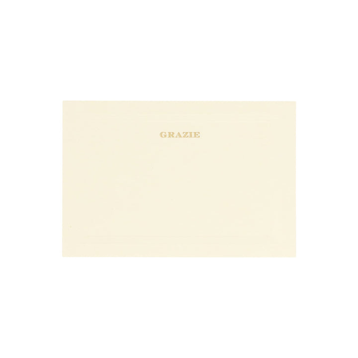 Carta Italiana Grazie Notecard Set (Pack of 10)