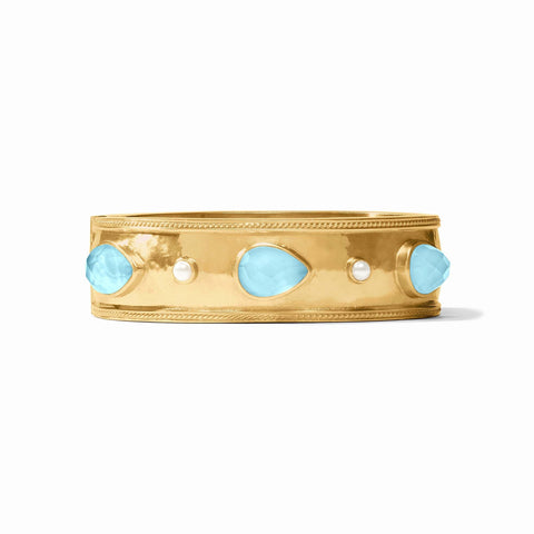 Cannes Stone Statement Hinge Bangle