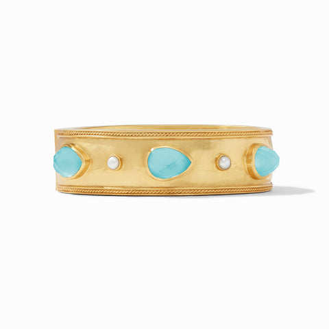 Cannes Stone Statement Hinge Bangle