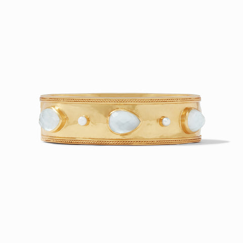 Cannes Stone Statement Hinge Bangle