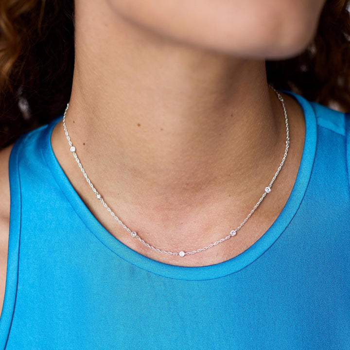 Celeste Delicate Station Necklace