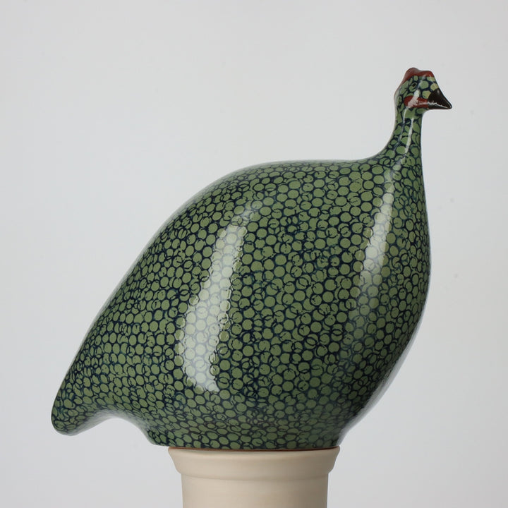 Guinea Fowl, Green Spotted Cobalt / Large