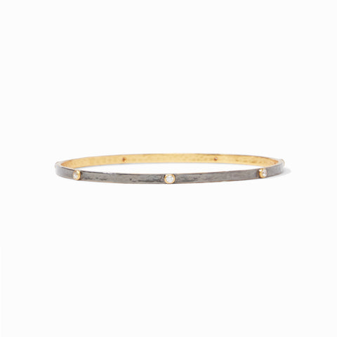 Crescent Stone Bangle