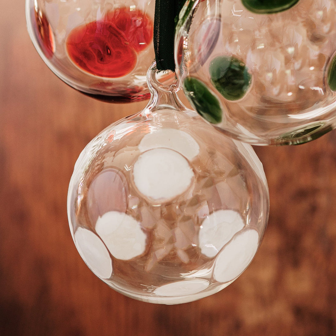 Drop White Ornament