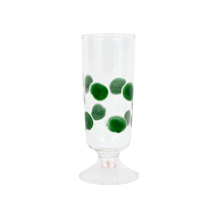 Drop Green Champagne Glass