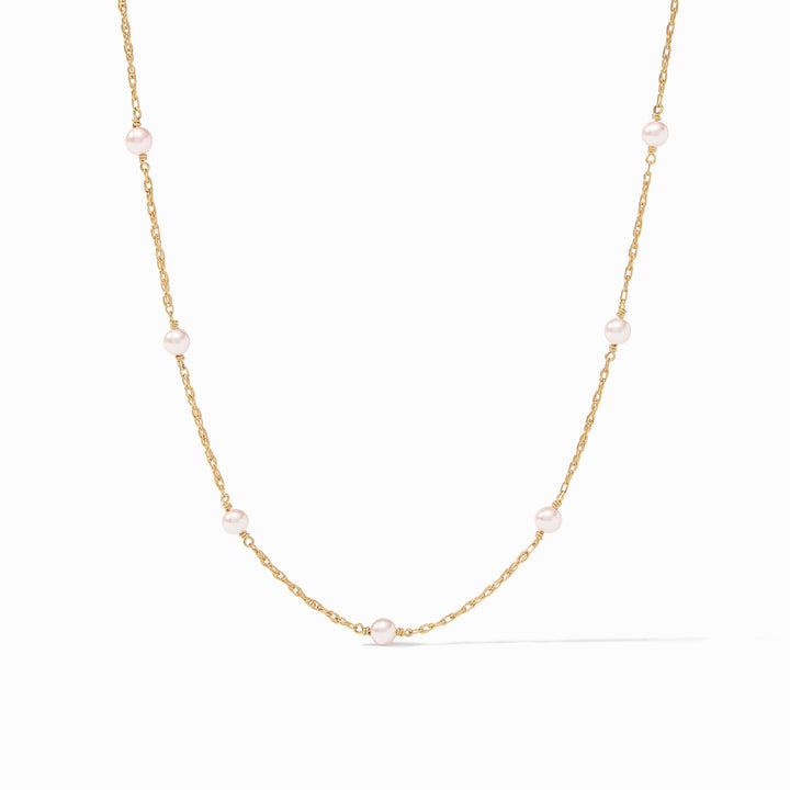 The Pink Delicate Station Necklace