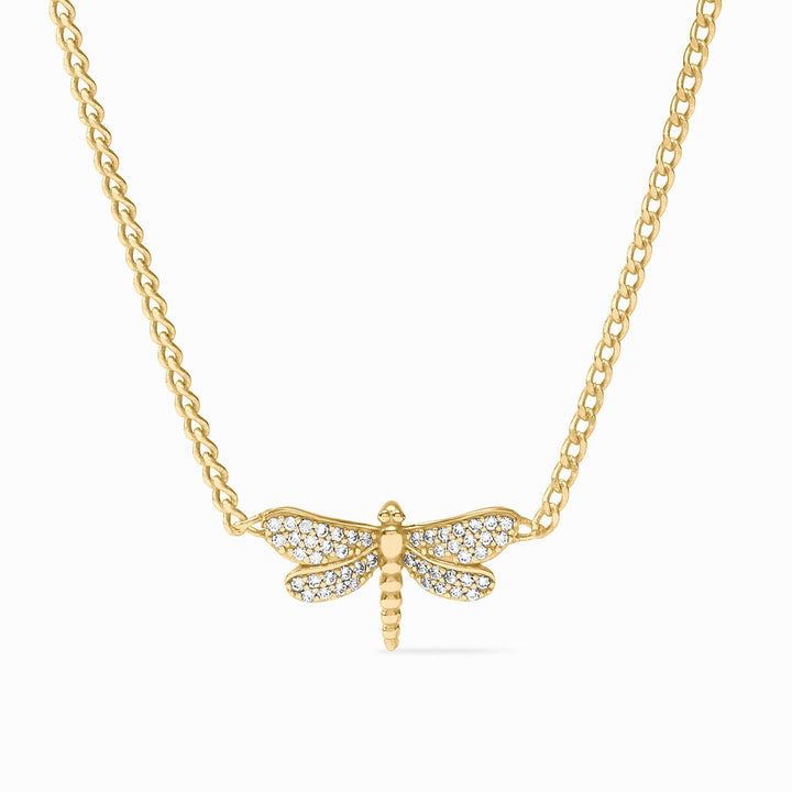 Dragonfly Pave Delicate Necklace